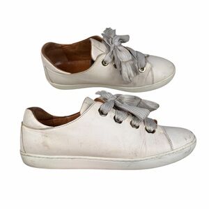 Sezane Jack Cream Sneakers Women's Sz US 10 w Tassel Accents